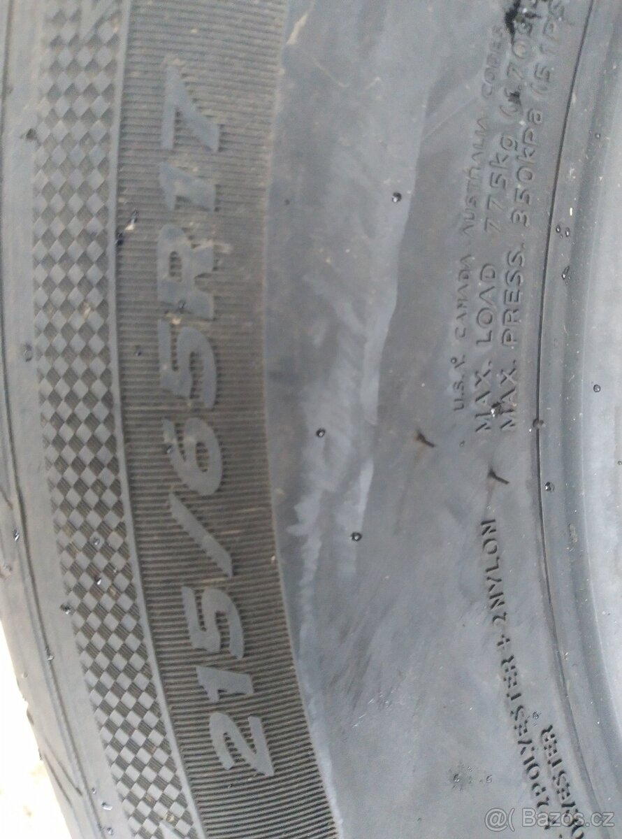 215/65/17 dot24 6,5mm a 5,5mm - 6