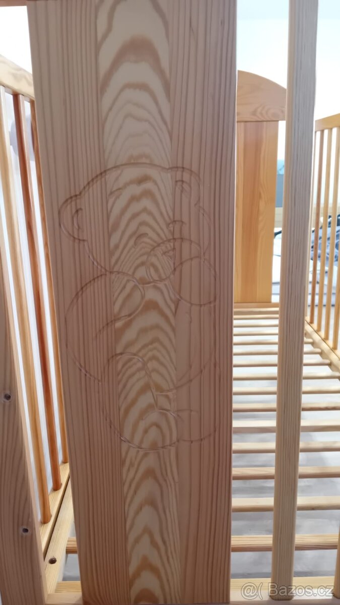 Dětská Dřevěná postýlka - 6