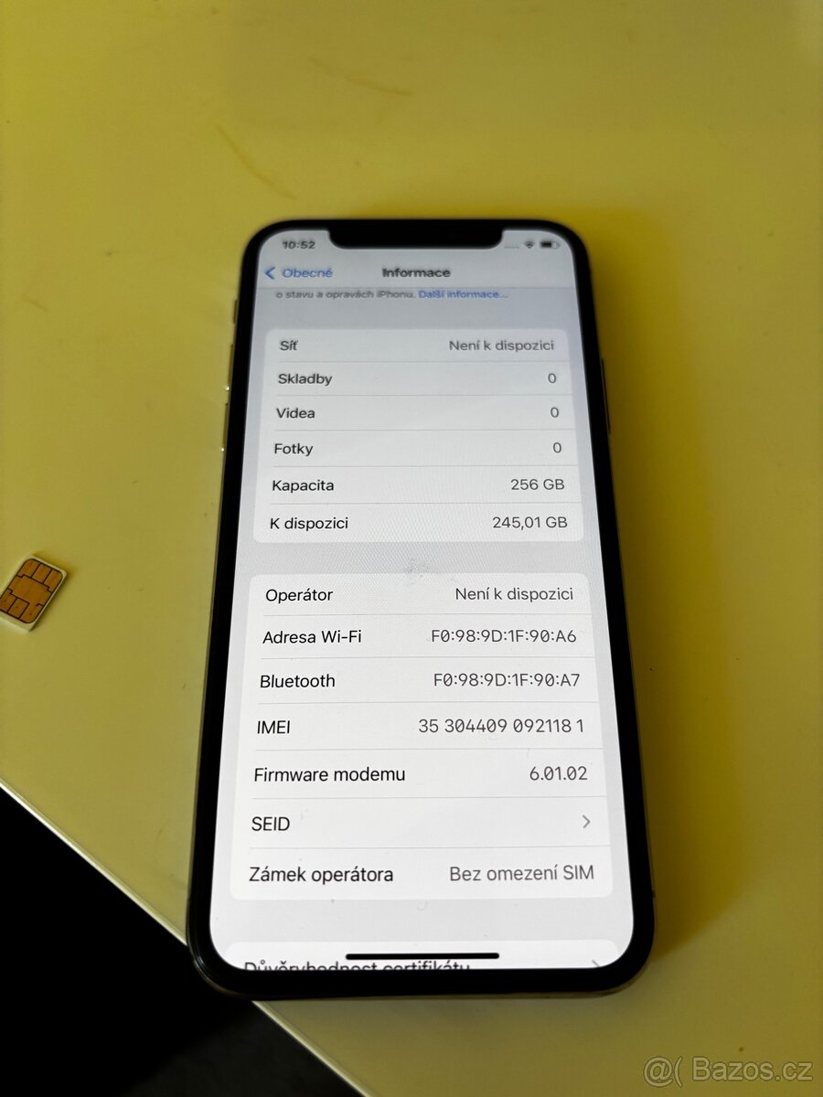 Apple iPhone X 256GB - 6