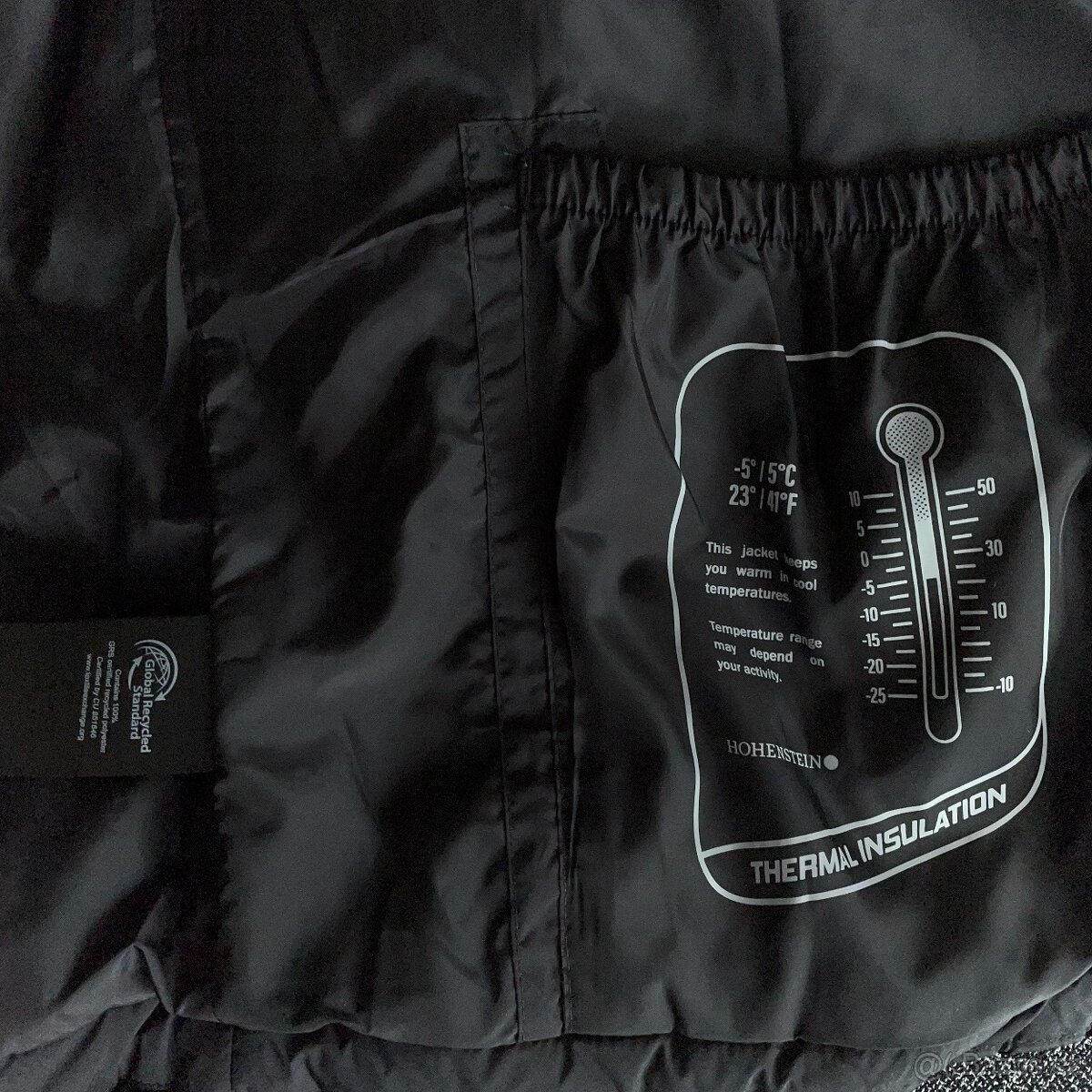 Nová pánská zimní prošívaná bunda černá vel. М/48-50 - 6