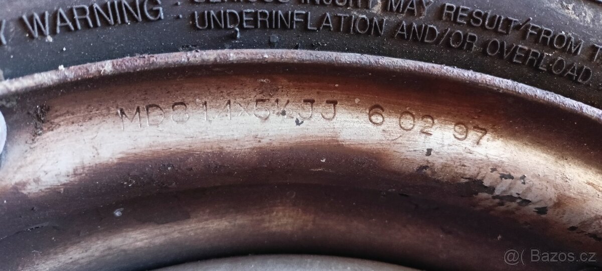 Plechové disky 14", rozteč 4x100 - 6