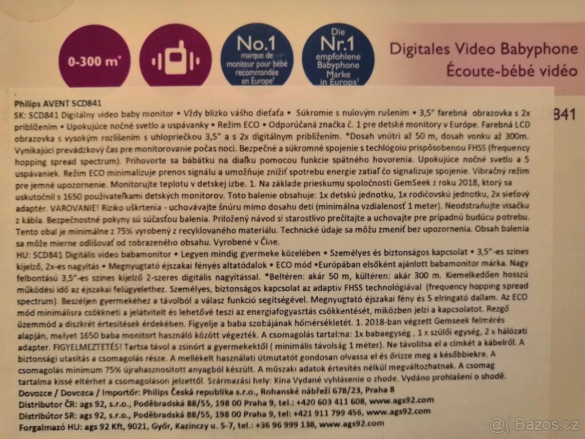 Philips avent chůvička s kamerou - 6