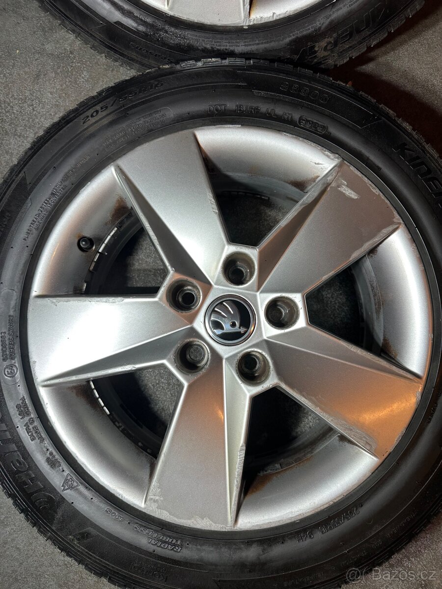ALU Kola ŠKODA 5x112 R16 ILIAS Zimní Pneu 205/55/16 - 6