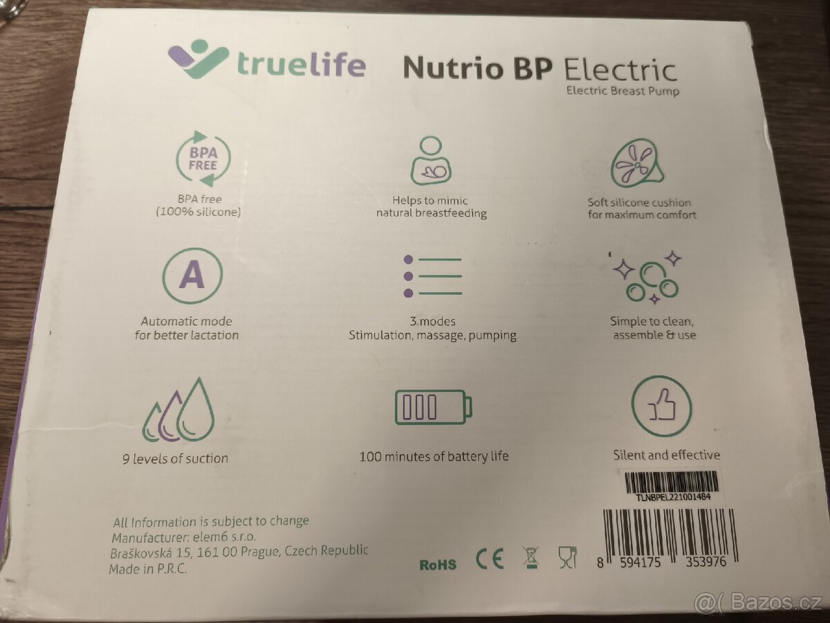 Odsávačka mateřského mléka True life - 6
