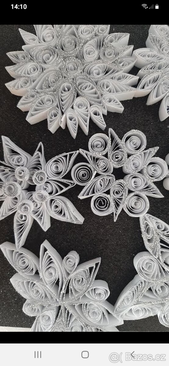 Vánoční vločky na stromeček - 6