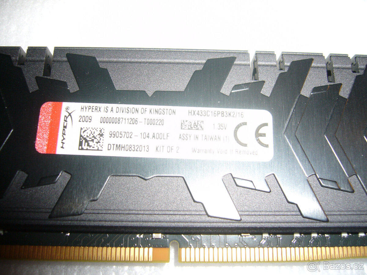 HyperX 16GB KIT DDR4 3333MHz CL16 Predator SHX433C16PB3K2/16 - 6