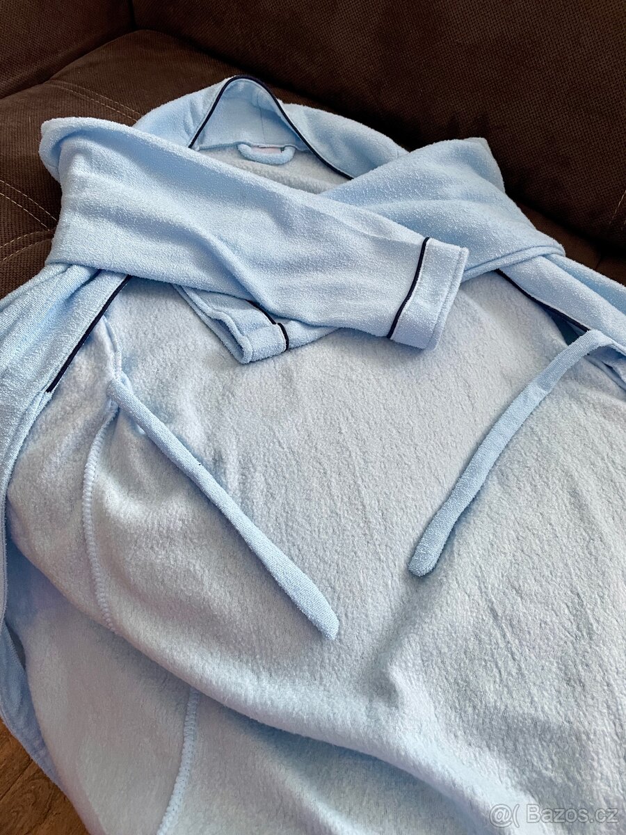 Dětský světle modrý župan vel. 140 - 6