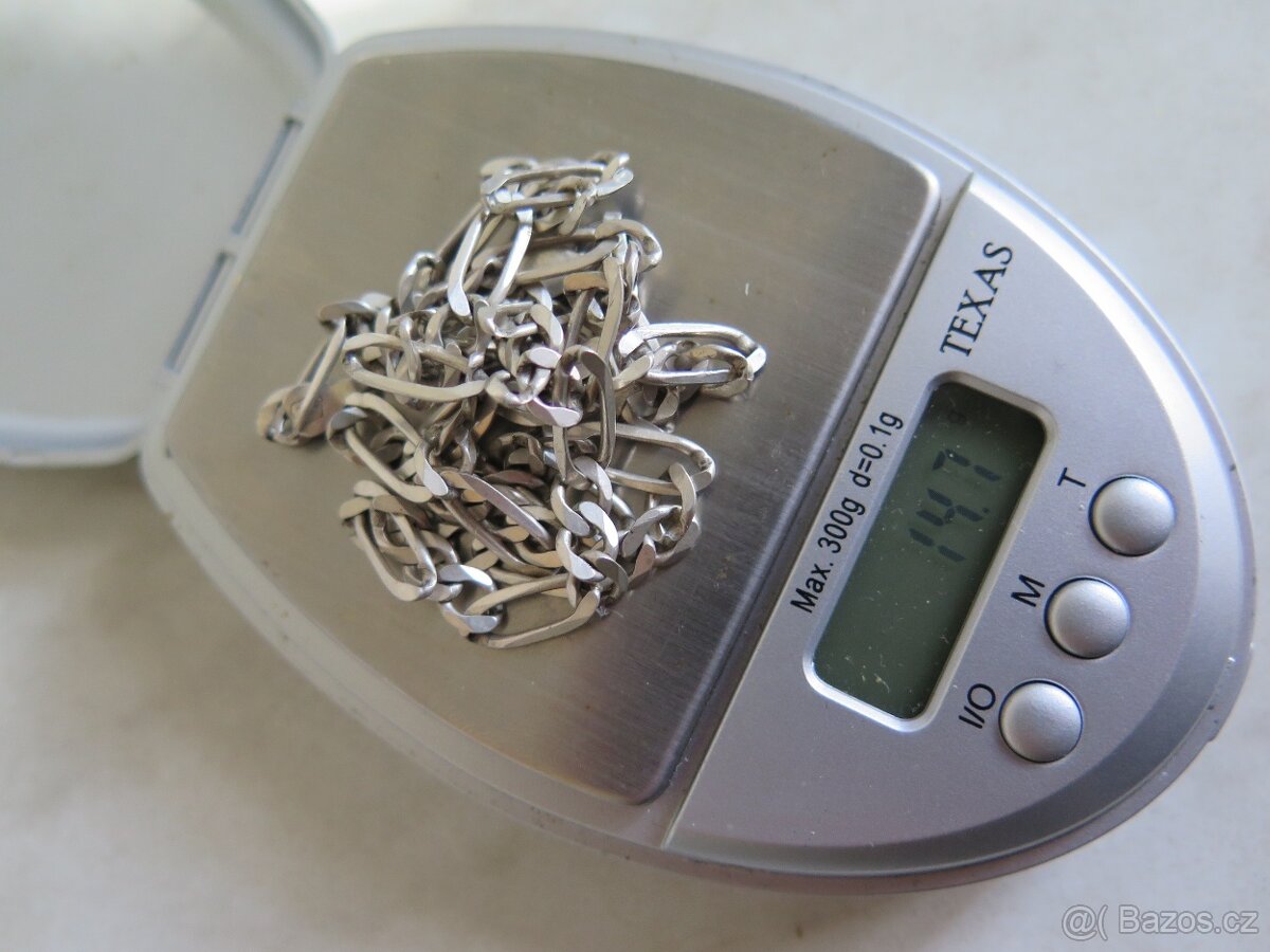 Pánský řetízek a náramek - stříbro 925 vazba Figaro - 6