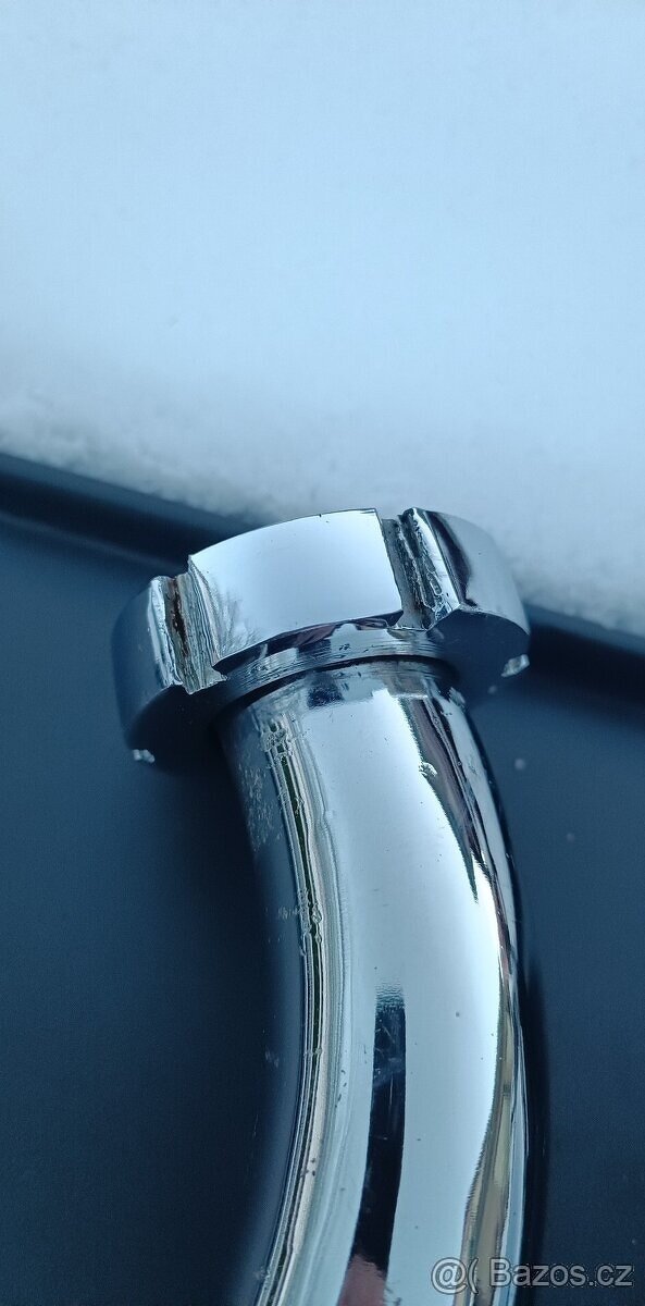 Jawa 350/354/360 Kolena Výfuku+ Matice Jawa Speciál Chrom - 6