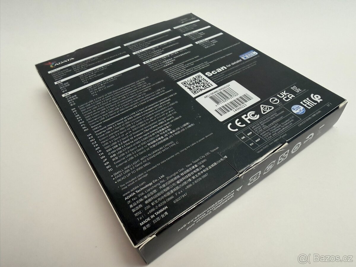 Externí SSD ADATA SE880 SSD 500GB, Titanium Gray - 6