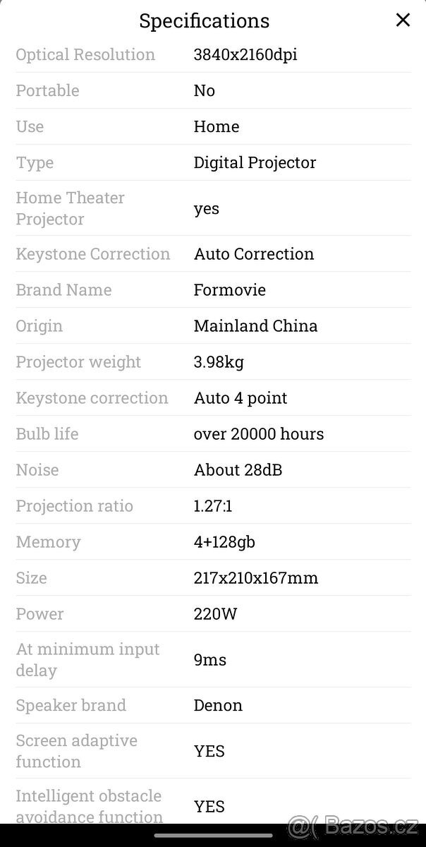 Projektor Fengmi Formovie x5 - 6