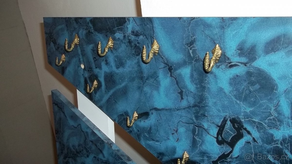 Předsin nabytek mramor modry 7ks - 6