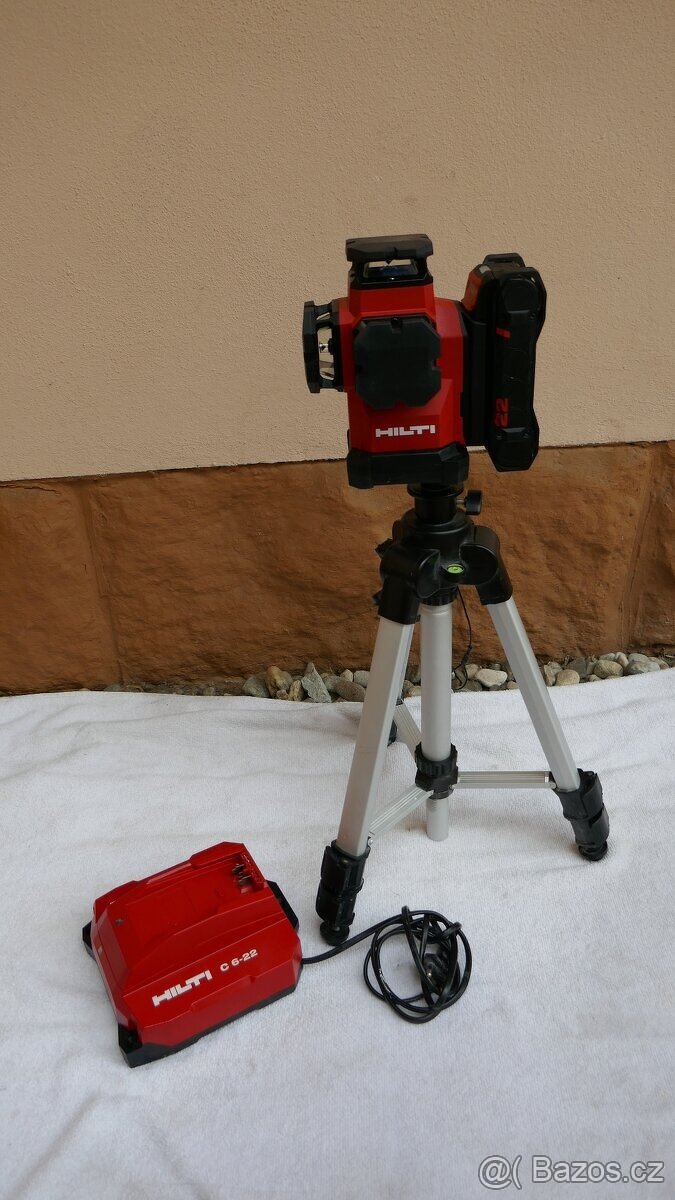 Multiliniový laser HILTI PM50MG-22/BATERIE/NABÍJEČKA/STATIV - 6