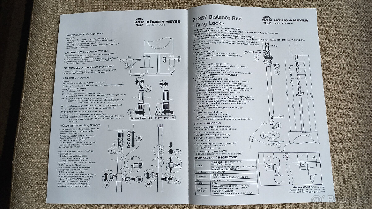 Predám dištančné tyče K&M - 6