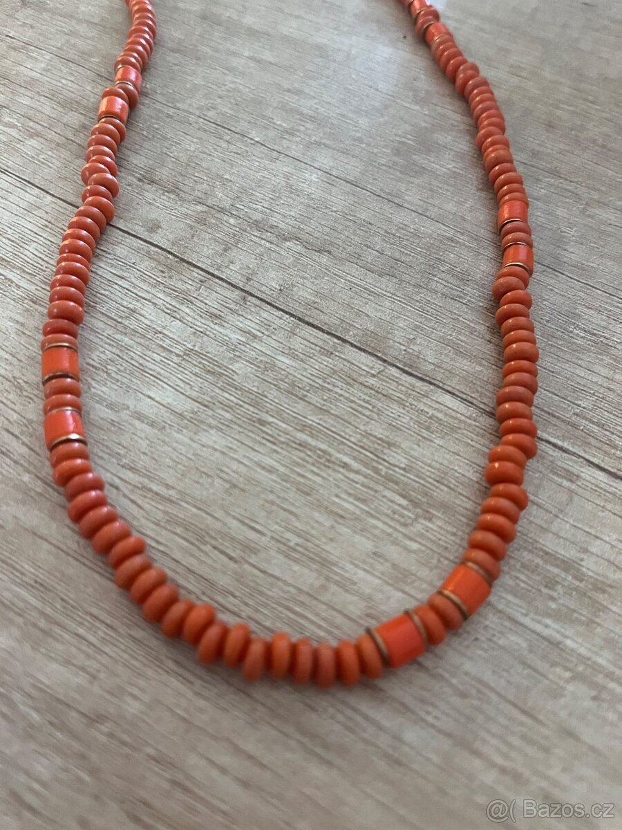 Starožitný náhrdelník korál - 6