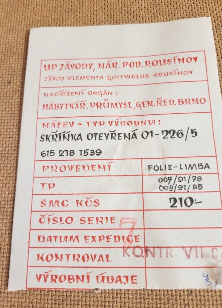 Skříňka s poličkou - otevřená, buk - lamino. - 6