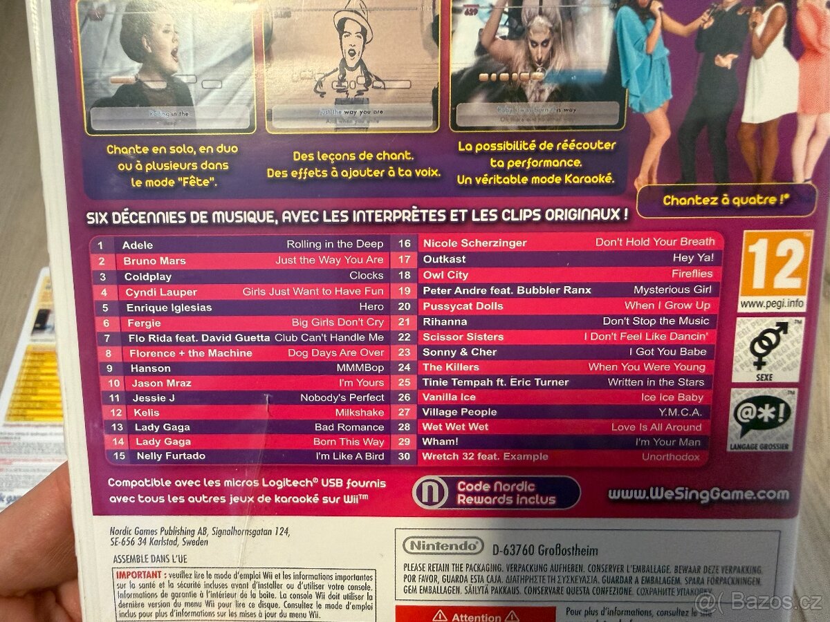 Nintendo Wii hra WeSing 3x + Logitech mikrofon 2x - 6