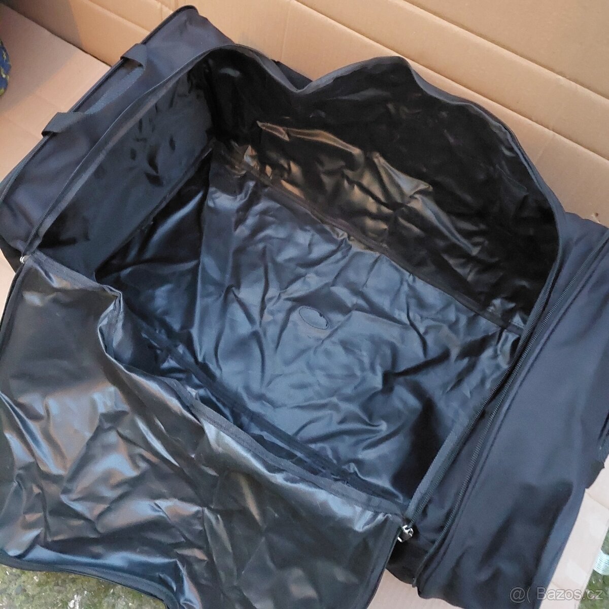 Prostorná skládací taška s kolečky, objem 90l - nové - 6