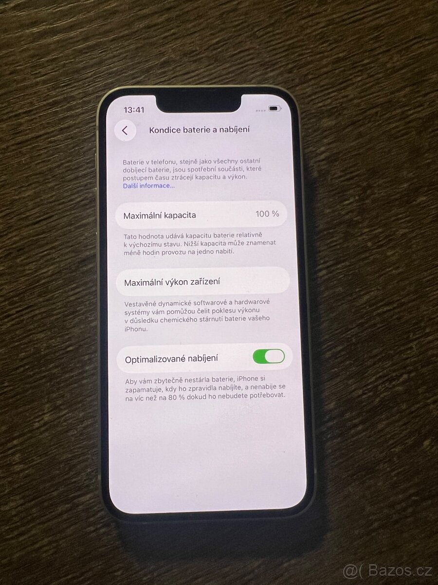 iphone 13mini bílý hezký 100% baterie - 6