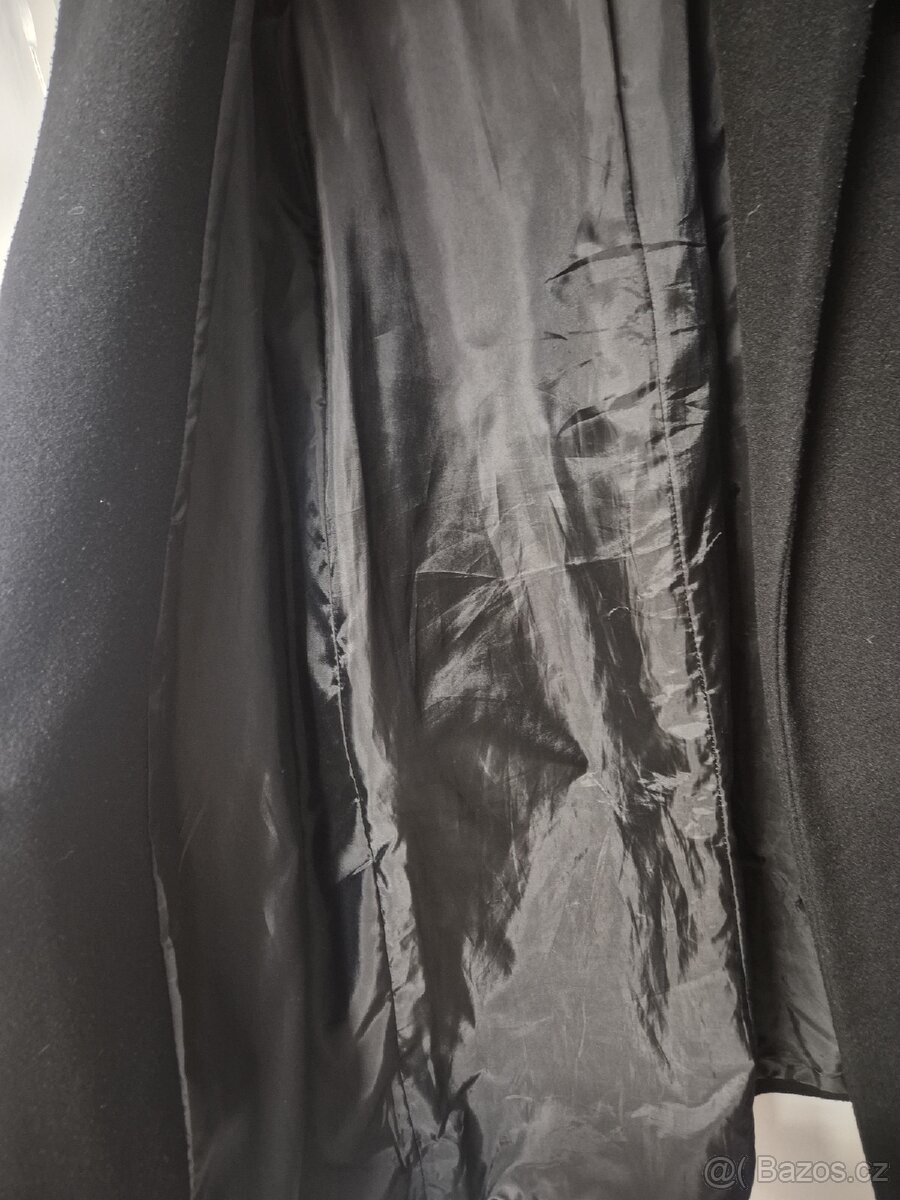 Dámský slim černý kabát - jako nový - 6