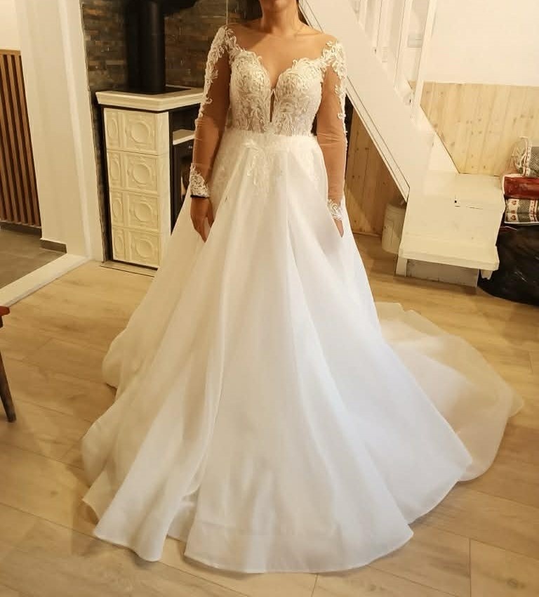 Svatební šaty 36/38 - 6