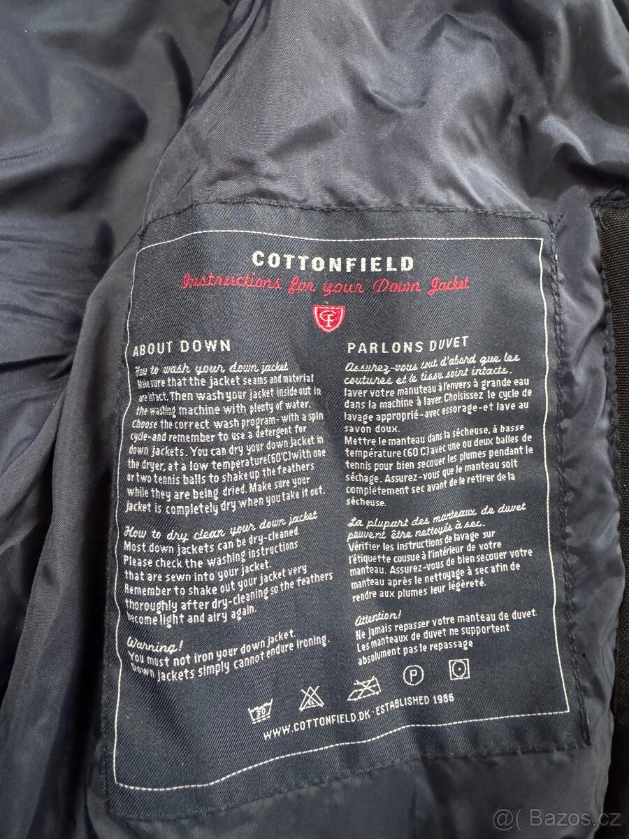 Kvalitní zimní pánský kabát dánské zn. Cottonfield vel. S - 6