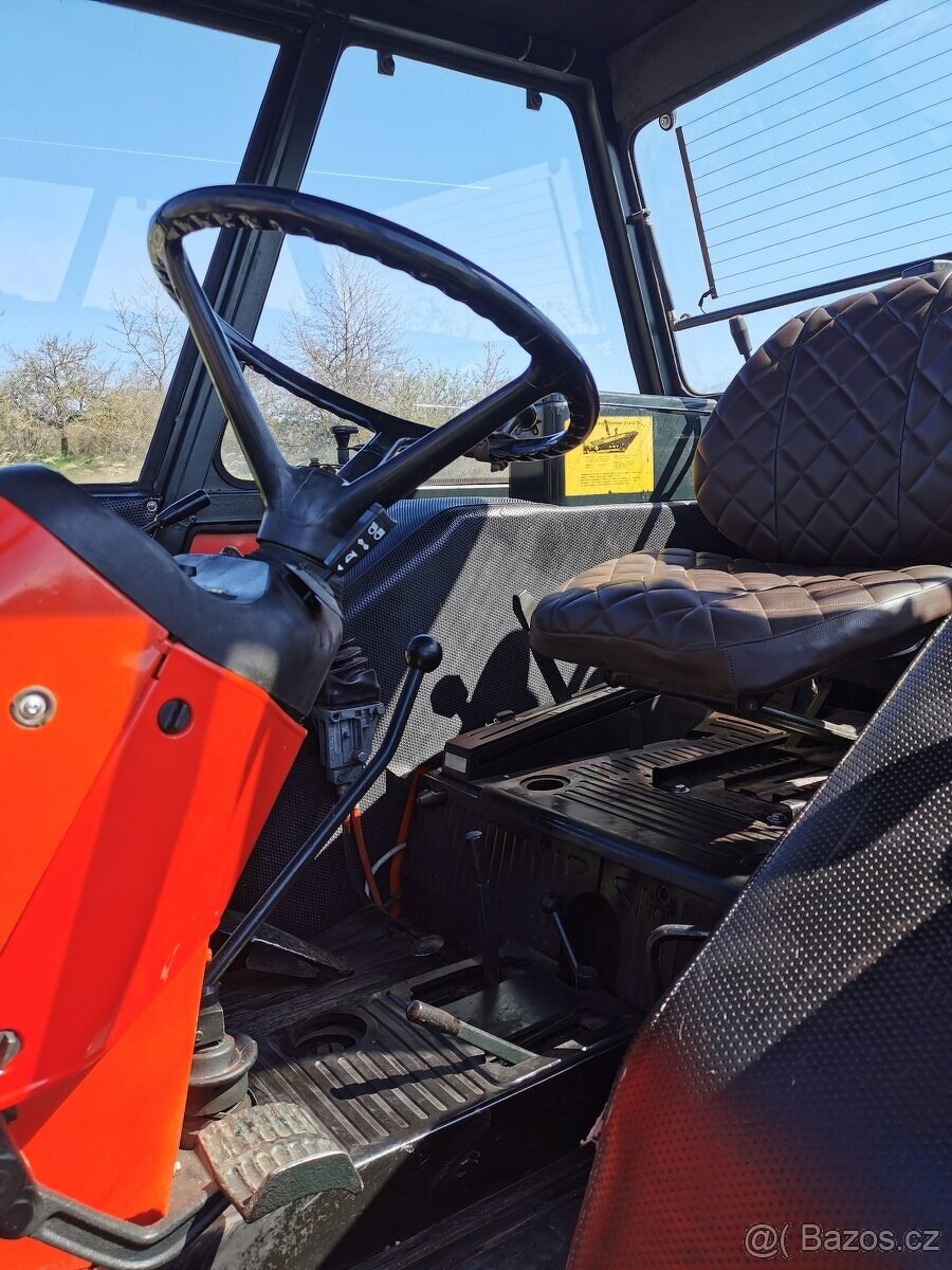 ZETOR 7245 S ČELNÍM NAKLADAČEM A SPZ - 6