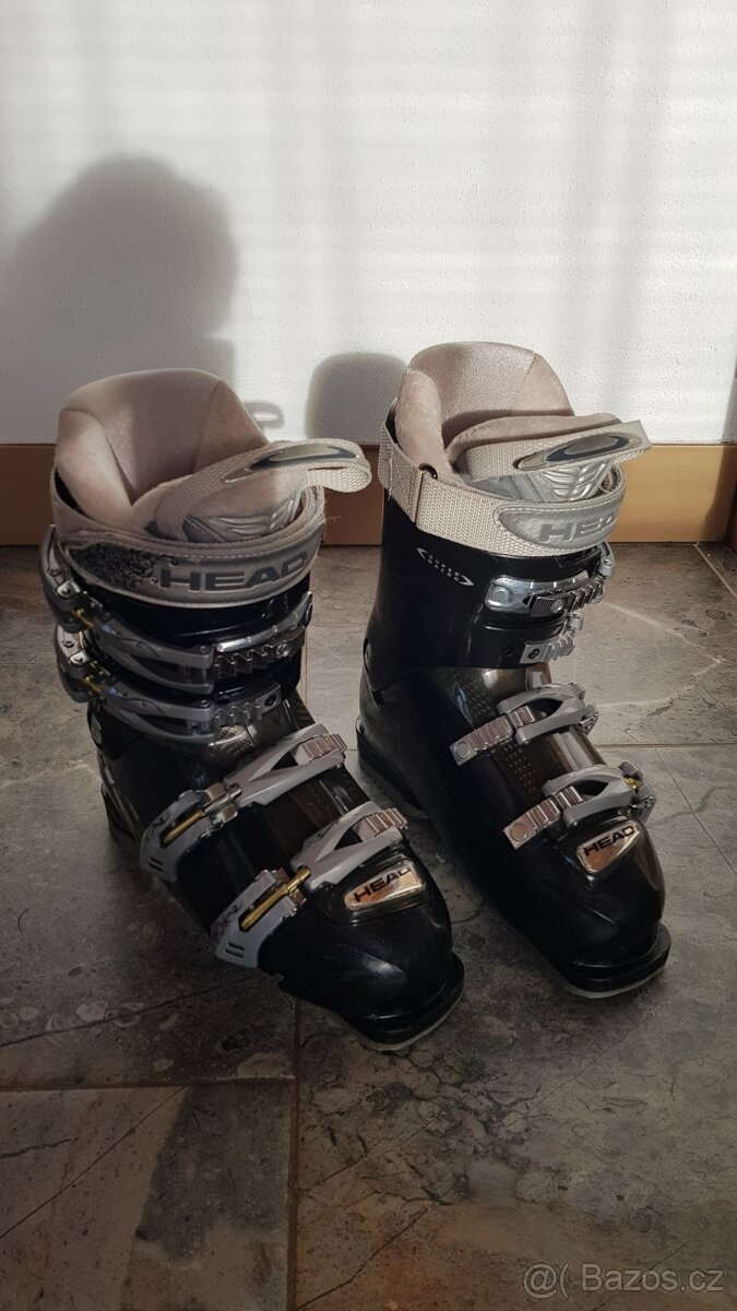 Dámské lyže 154 cm + hůlky 120 cm + lyžařské boty 25 cm - 6