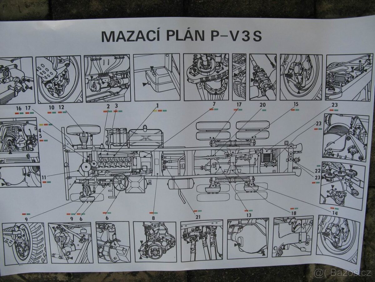 Knihy o automobilismu :, Mazací plán V3S atd - 6