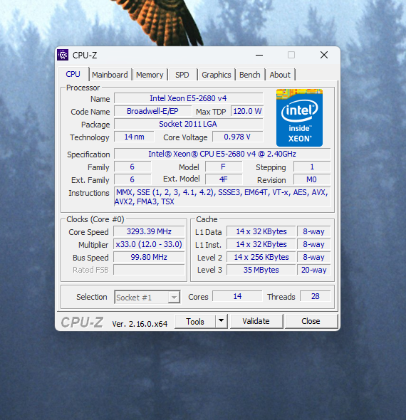 DELL Precision Tower 5810 - E5-2680 v4, 32 GB RAM - 6