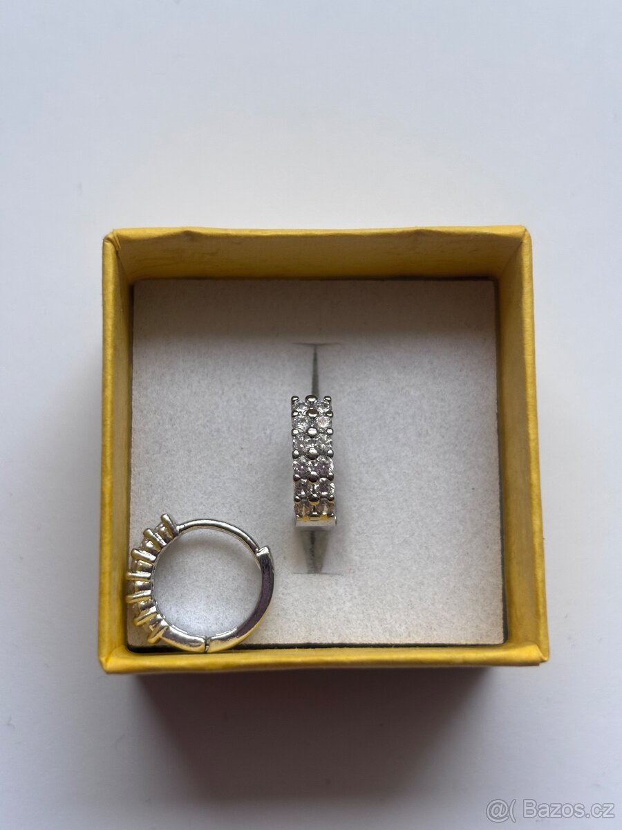 Nové stříbrné náušnice punc 925 - 6