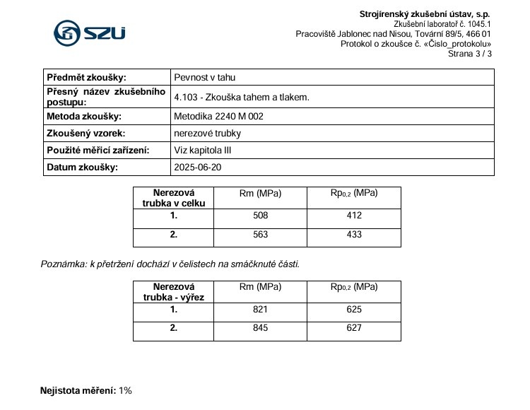 Nerezové trubky pr. 32mm - 6