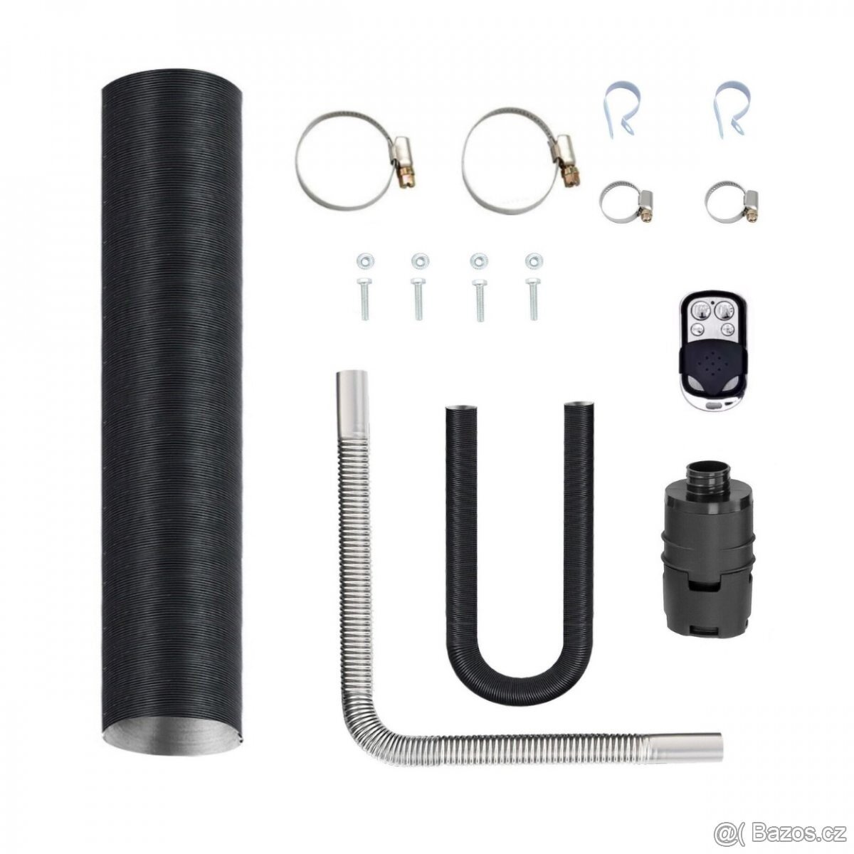 Naftové topení, dálkový ovladač s LCD, 12V a 220 V, odpočet - 6