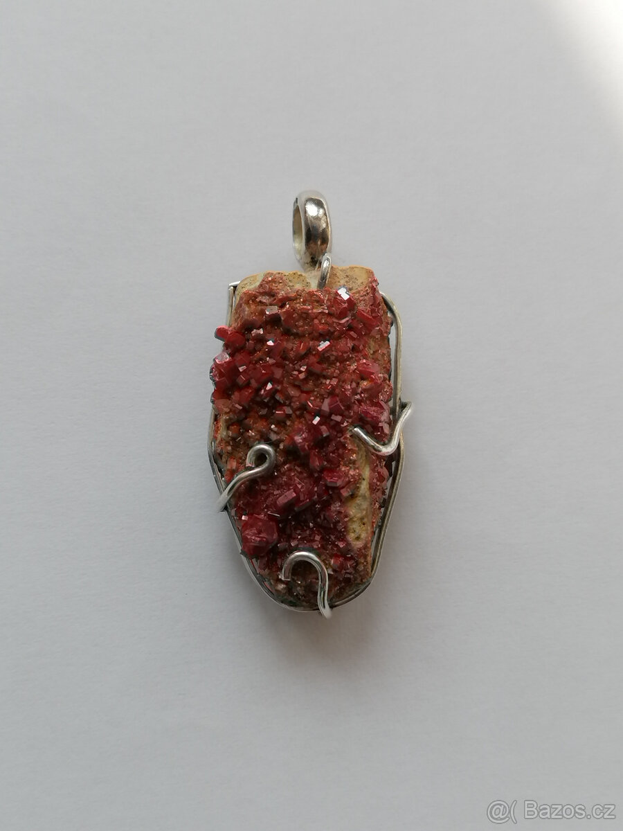 Nový přívěsek vanadinit ve stříbře - 6