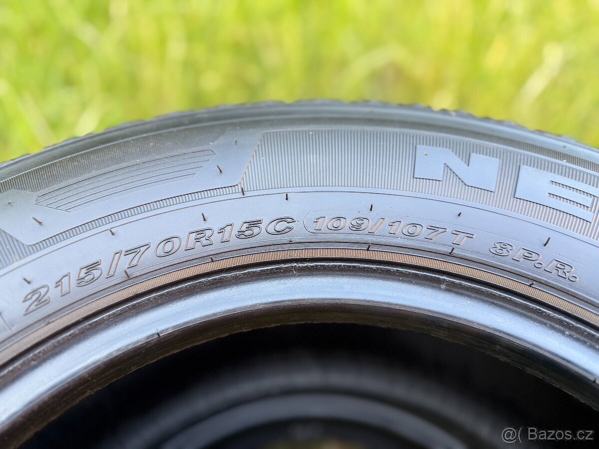 2x Letní pneu Hankook Roadian CT8 - 215/70 R15C - 95% - 6