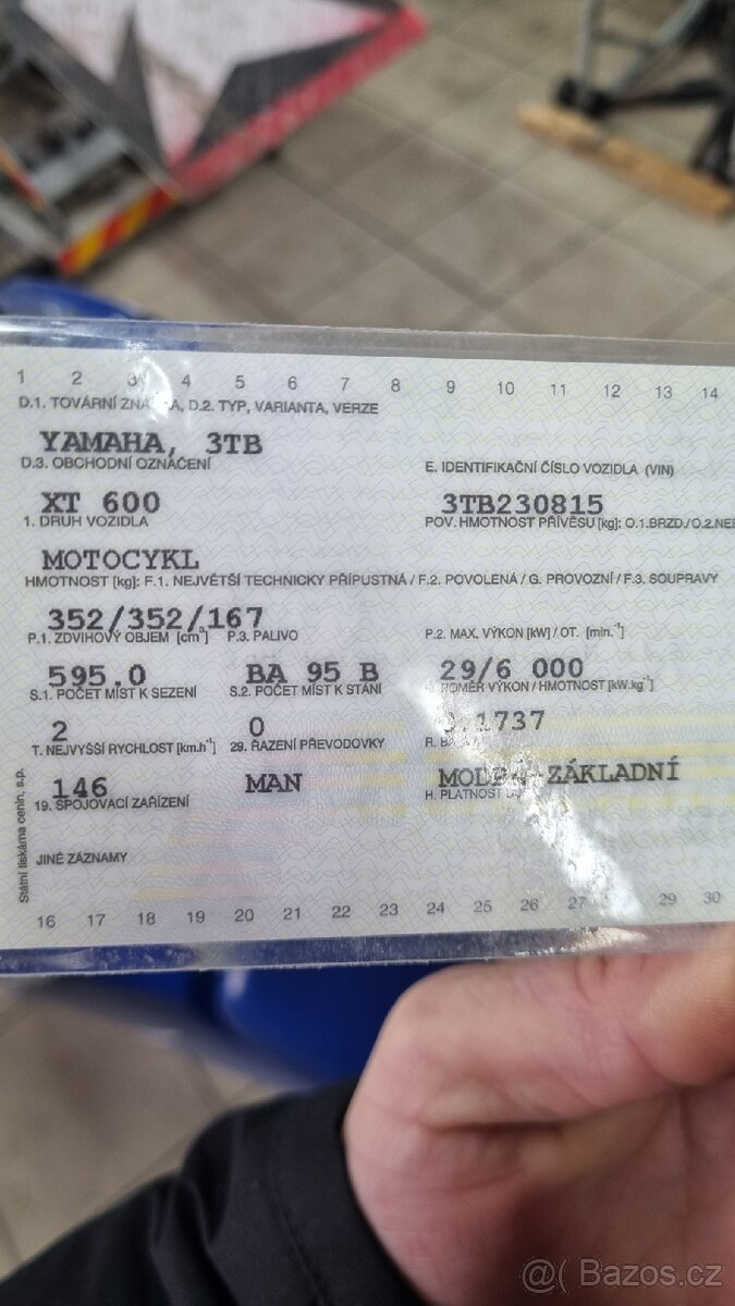 YAMAHA XT 600 1997 - 6