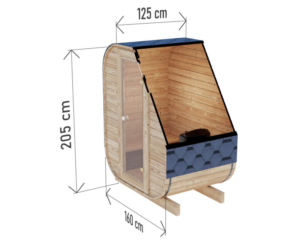 Fínska mini sauna - 6