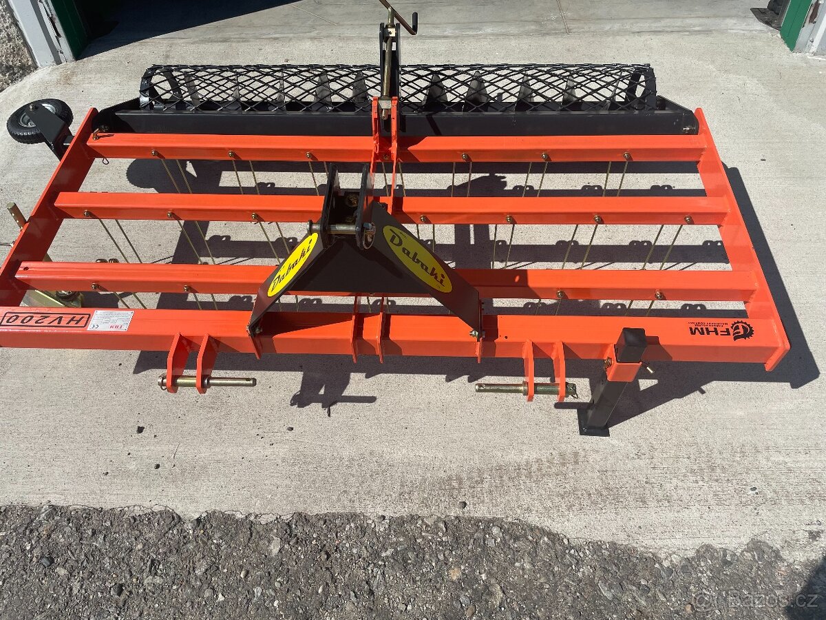 Planýrovač pro jízdárny HV 200 za traktor - s válcem - 6