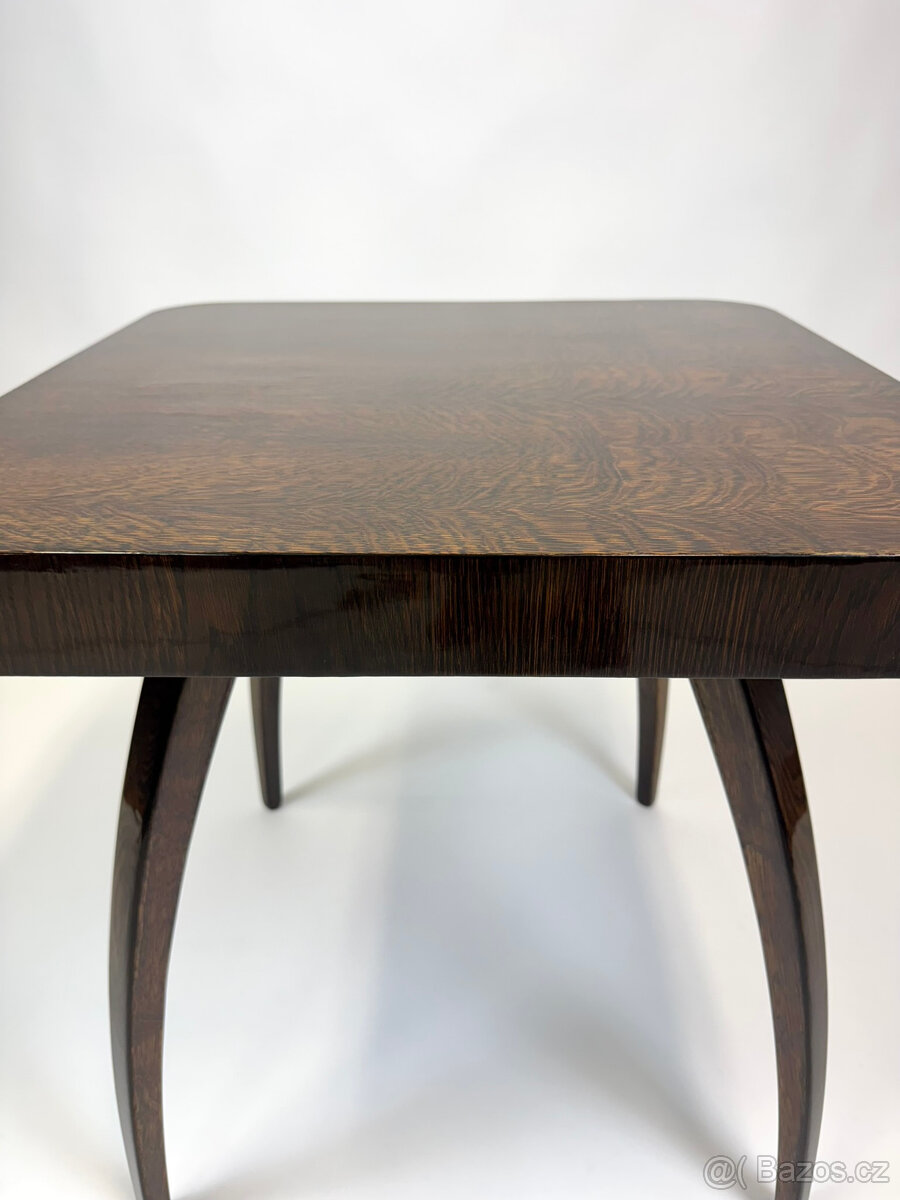 Konferenční stolek Halabala po renovaci - šelak - 6