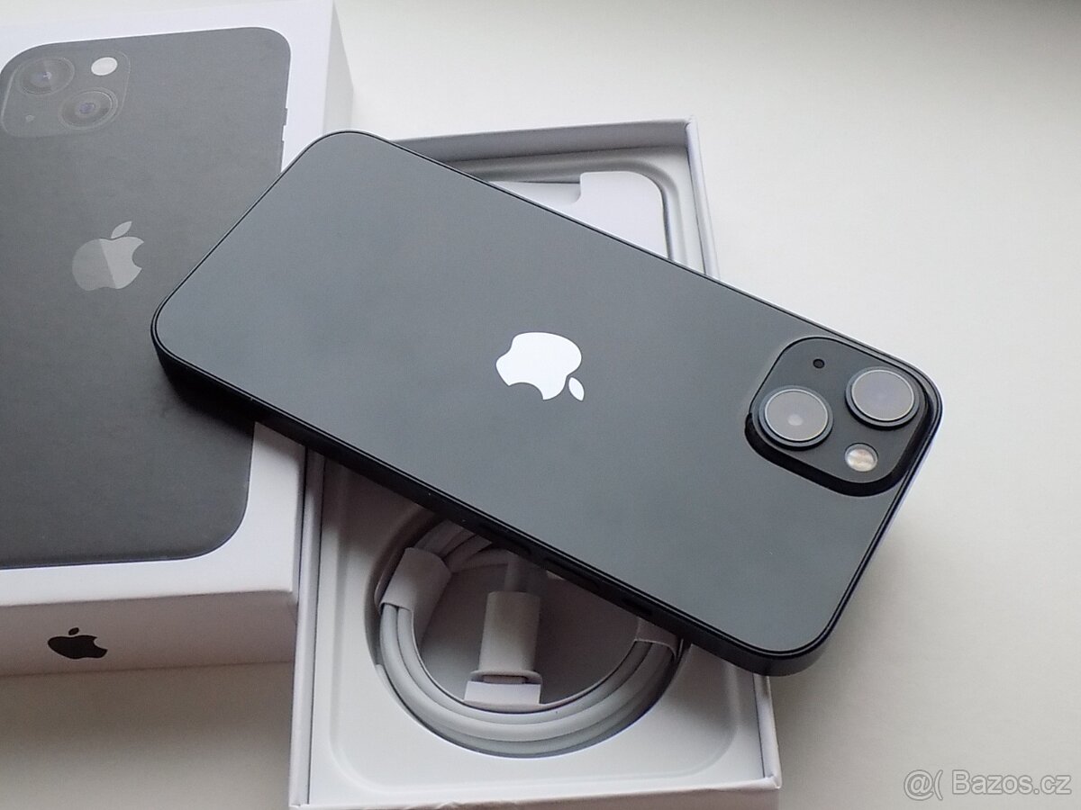 Apple iPhone 13 128GB Černý - ZÁRUKA 12 MĚSÍCŮ - KOMPLETNÍ - 6