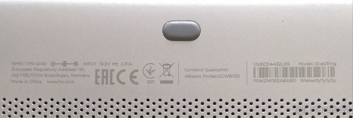 Notebook HP Pavilion 13" dotykový displej - 6