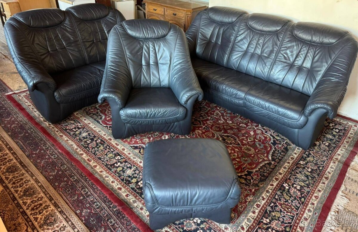 Luxusní kožená sedací souprava 3+2+1,6044 - 6