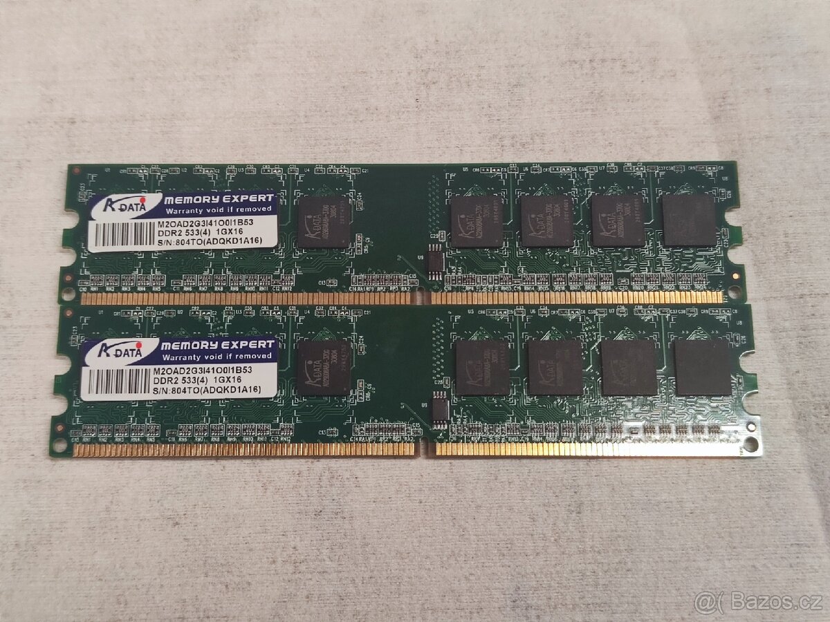 Velká sada RAM pamětí (DDR3, DDR2, DDR1) - 6