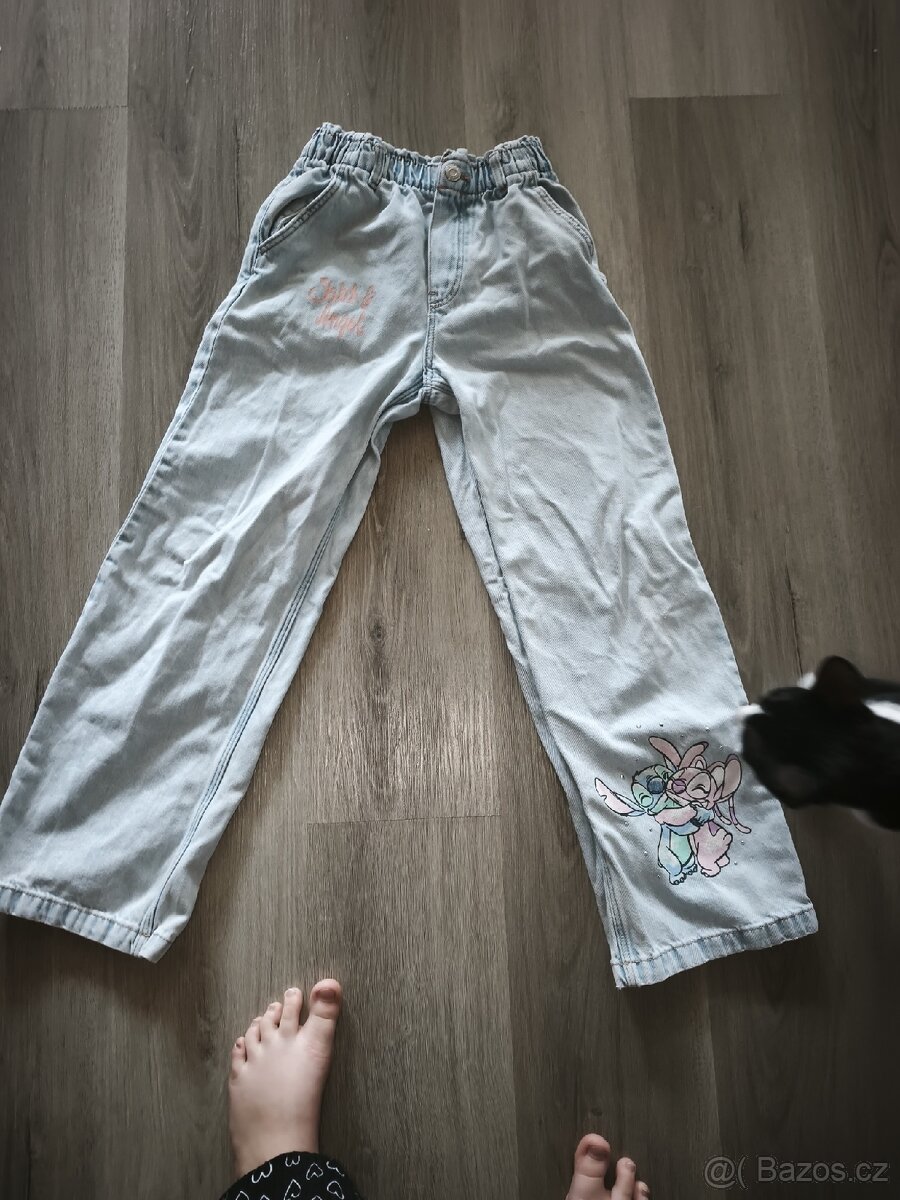 Džíny HM Stitch dětské holčičí - 6