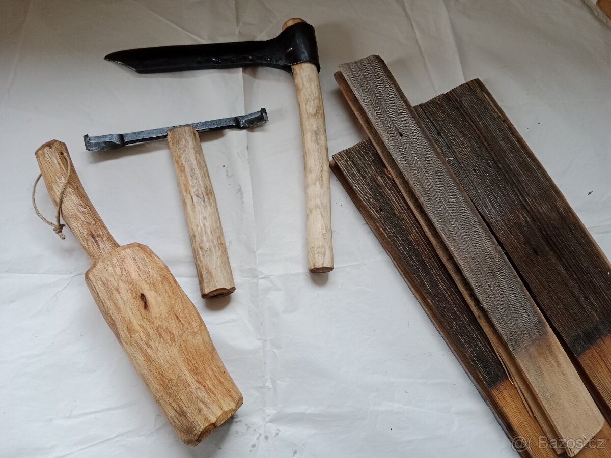 Šindelářský set - štípák, struh, palička - 6