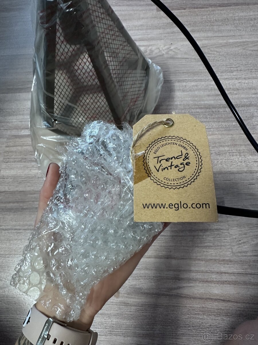 EGLO závěsné světlo / lustr na lanku černá vintage - 6