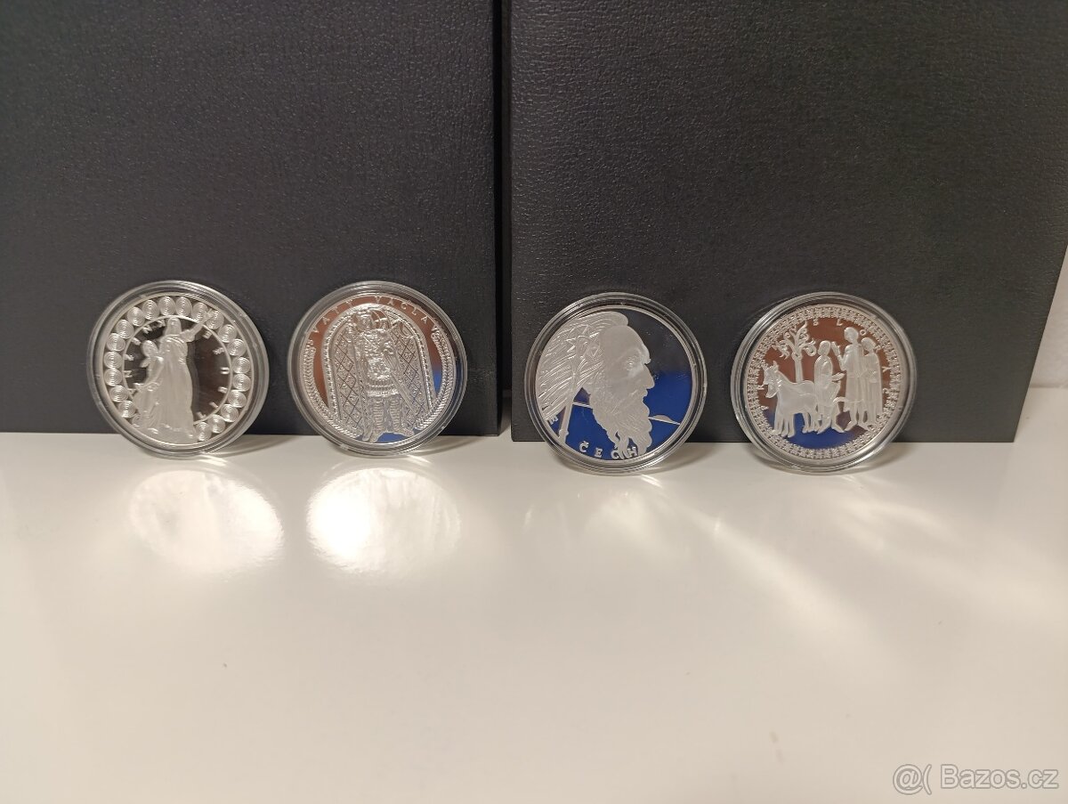 Historie českého národa - sada medailí Ag Proof - 6
