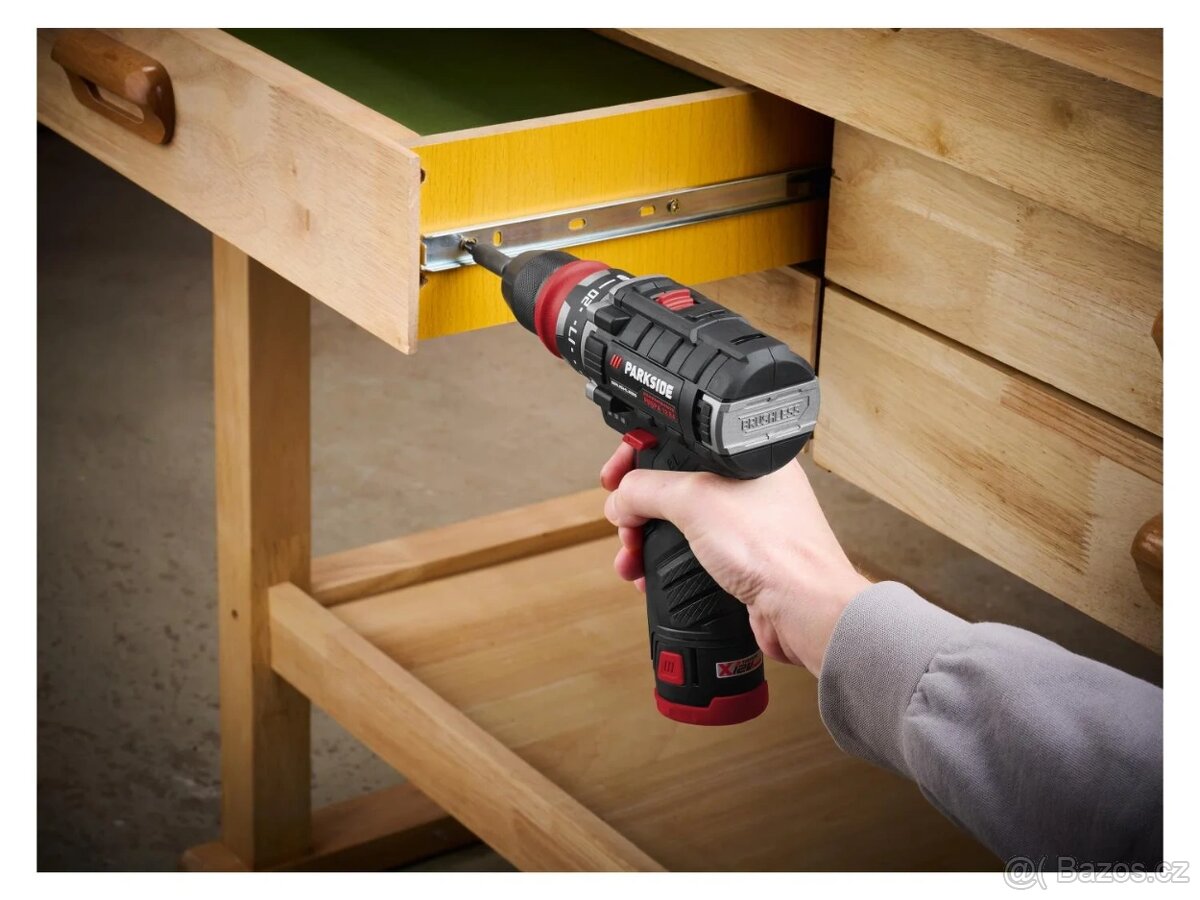 Nová sada 12V šroubovák + utahovák + 2 baterie + nabíječka - 6