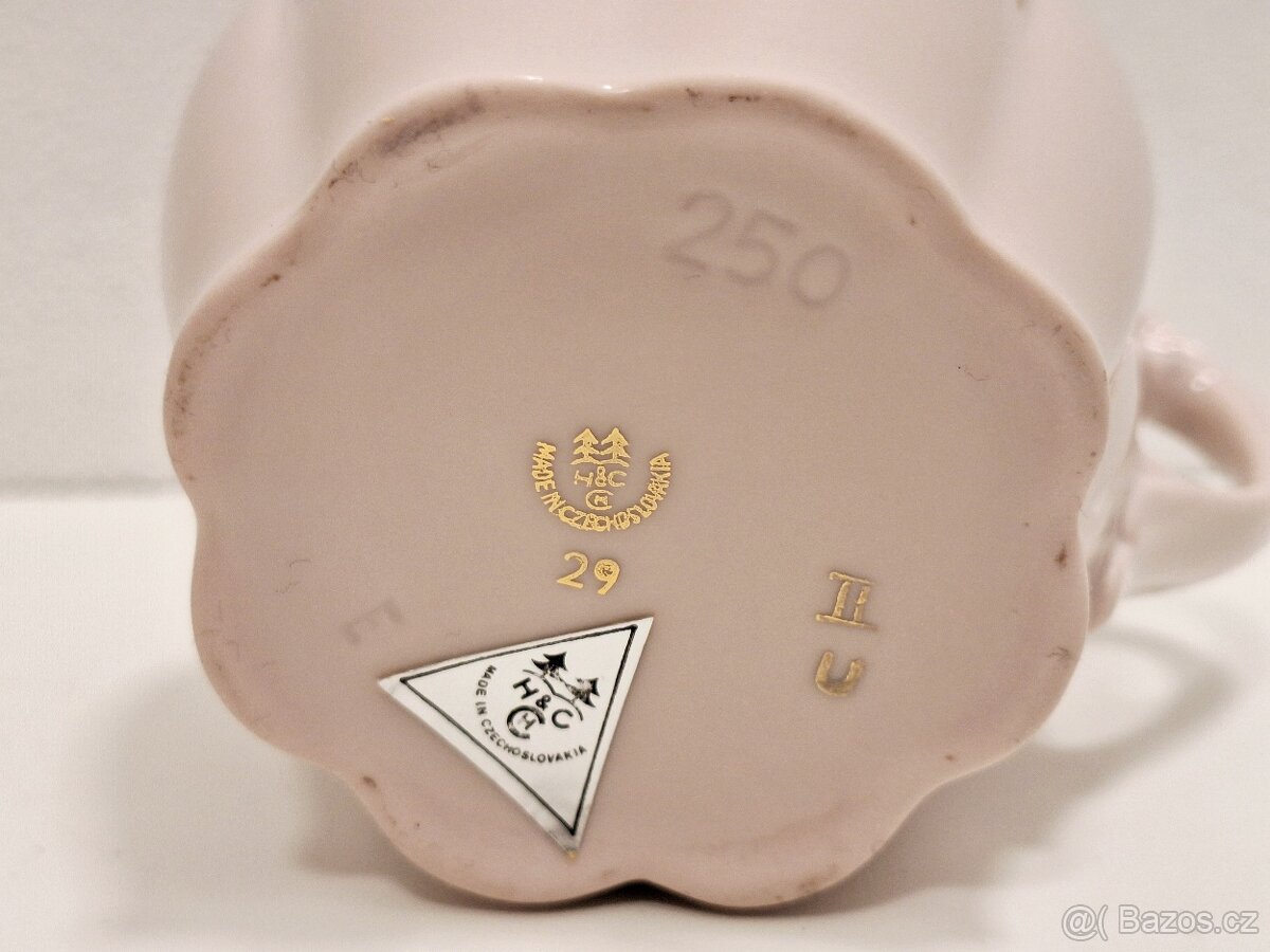 Růžový porcelán - H&C Chodov - hrnek - 6