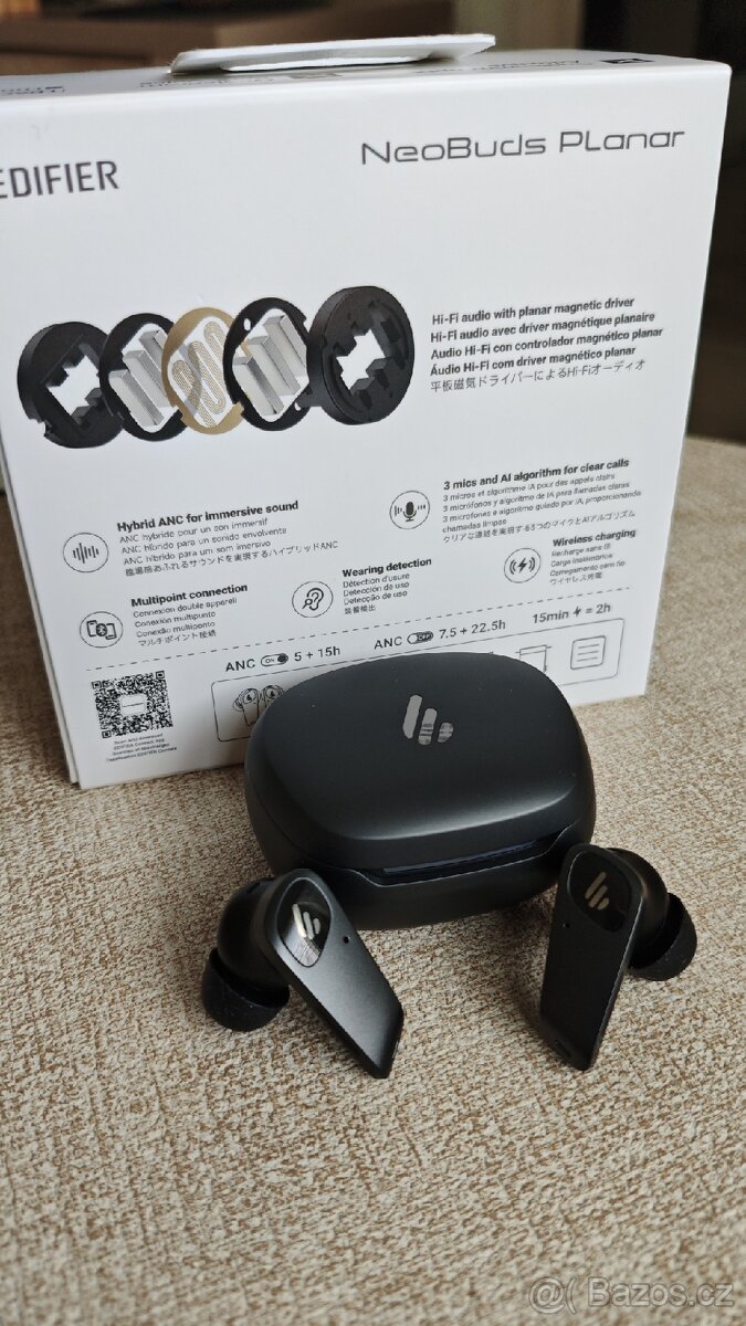 Bezdrátová sluchátka Edifier NeoBuds Planar ANC, faktura. - 6